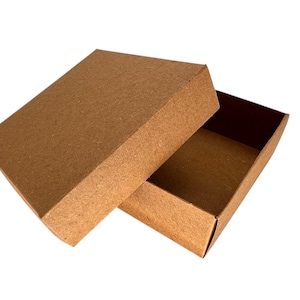 Kraft Jewelry Boxes – Small Rigid Cardstock Packaging (Pack of 10)