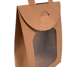 Kraft Window Boxes - Pack 12