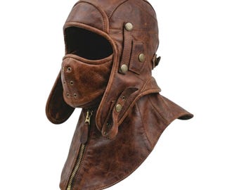レア 初期オリジナル MiG/Su パイロットレザー フライトヘルメット RESERVED/Mary WWII Leather Flight Helmet Cap // Air Force Army