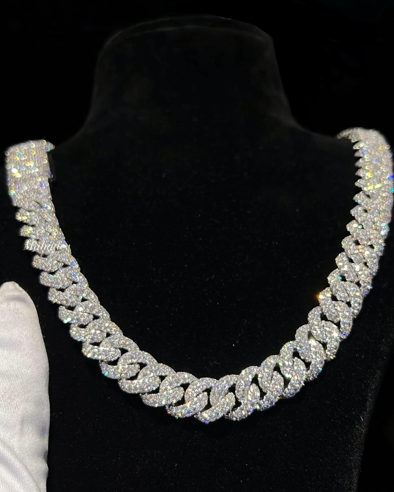 Lab Diamond Cuban Link Chain