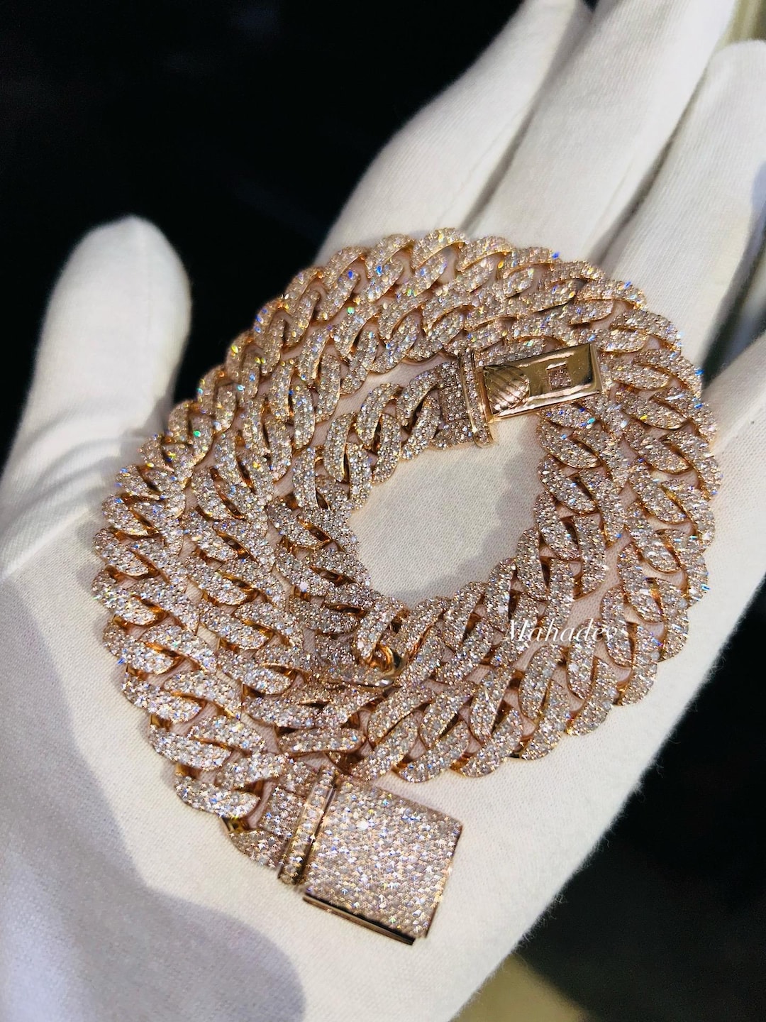 Lab Diamond Cuban Link Chain