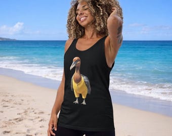 Camiseta sin mangas Hot Duck: divertida camiseta de verano con un dodo.