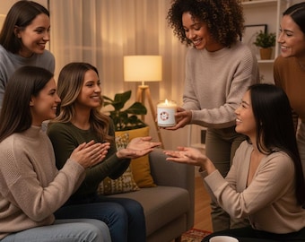 Vela de soja "Todos somos especiales" - Frasco de vidrio de 250 ml, regalo ecológico