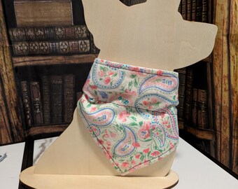 Pastel paisley pet bandana