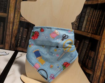 Sewing print pet bandana