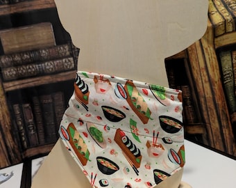 Sushi print pet bandana