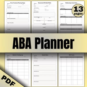 2026 ABA Planner for Certified Behavioral Analysts and Case Supervisors-supervision records. BCBA planner