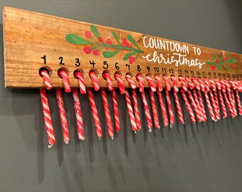 candy cane christmas countdown