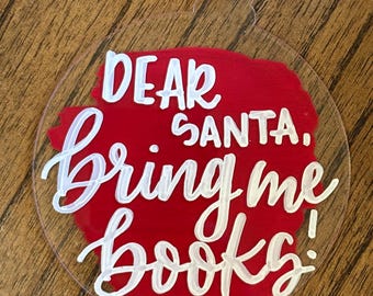 bring me books christmas ornament
