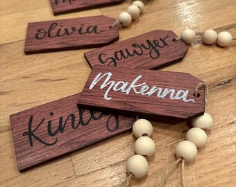 custom stocking name tag/gift tag