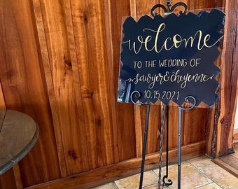 custom acrylic welcome sign