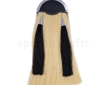 Szkocki biały koński włos Sporran Celtycki Cantle Highland Piper Kilt Sporran