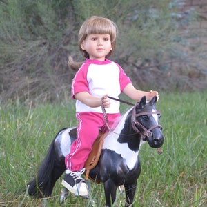 23&quot; Girl Doll Clothes - Fits My Twinn - Pink and White Sweats Outfit - Handmade