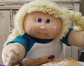 Cabbage Patch Doll Clothes - for 16" - 18" Boy or Girl Dolls - Teal and White T-Shirt - Handmade