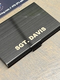 Personalized Business Card Holder – Engraved  Finish - Police Gift - Corporate Officer Gift - Custom Personalized Business Card Case