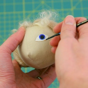Cloth Doll Sewing e-Pattern & Tutorial Christmas Girl PDF DIY image 5