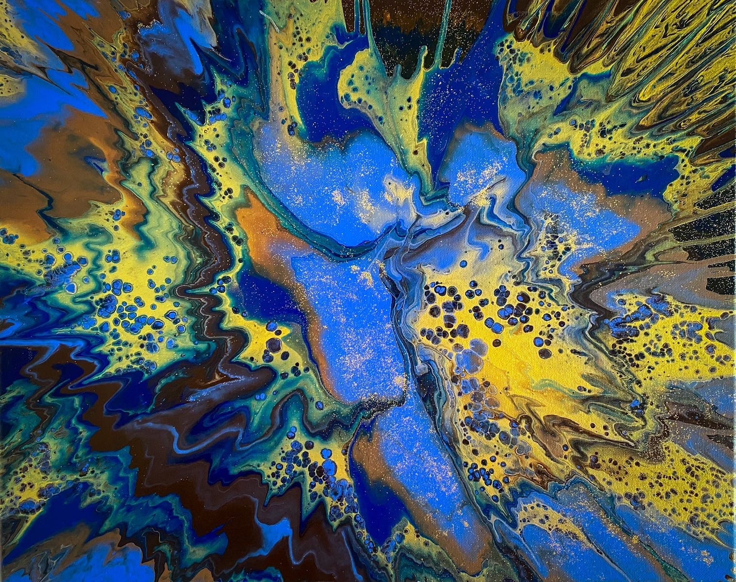 キャンバスアクリル抽象画（原画） 「untitled」 - Artist 紫乃