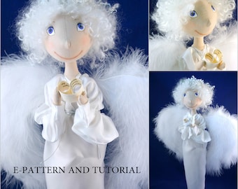 Cloth Doll Sewing Pattern & Tutorial Angel PDF DIY