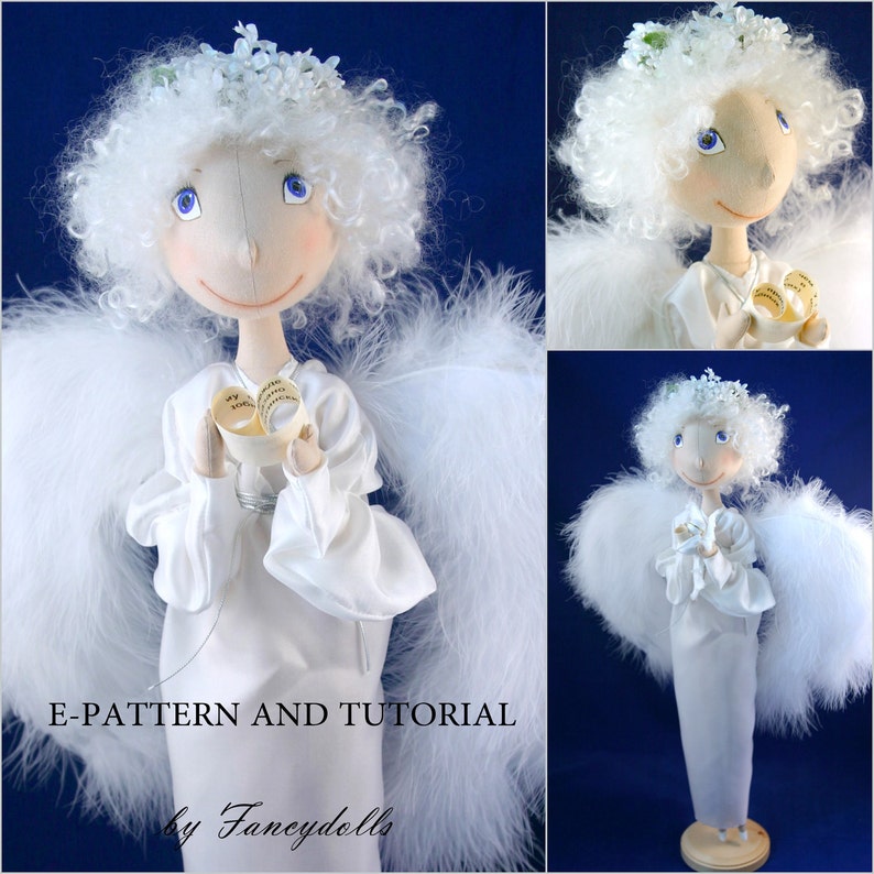 Cloth Doll Sewing Pattern & Tutorial Angel PDF DIY Etsy