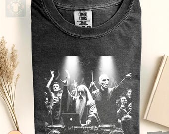 DJ Dumb & Dark Wiz Comfort Colors Shirt, Harry TShirt, Wizard Movie Tee, Fantasy Party Shirt, Concert Shirt, Gift for HP Fans