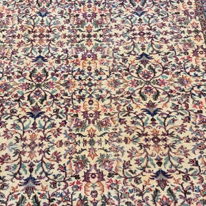 7x10 Vintage Rug, Turkish Rug, Red Rug, Oversized Rug, Living Room Rug, Antique Rug, Oushak Rug, Bedroom Rug, Office Rug, 6'8"x10’ image 14