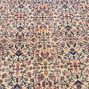 7x10 Vintage Rug, Turkish Rug, Red Rug, Oversized Rug, Living Room Rug, Antique Rug, Oushak Rug, Bedroom Rug, Office Rug, 6'8"x10’ image 6