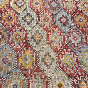 Rugs for living room – 6x9 Handmade Rustic Area Kilim Rug, Wool Bohemian Rugs for Bedroom
