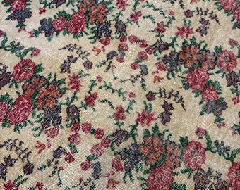 8x10 Vintage Rug, Handmade Turkish Kilim, Vintage Wool Carpet, Bohemian Living Room Rug, Authentic Turkish Rug, Rugs for living room