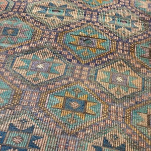 7x9 Rustic Area Kilim Rugs - Rugs for living room