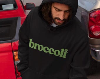 Broccoli Graphic Hoodie: Food Lover Sweatshirt