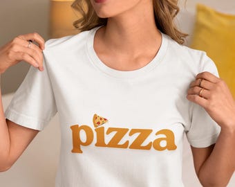 Pizza shirt | Retro pizza slice logo tee