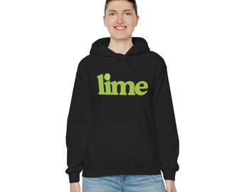 Limoen, uniseks Heavy Blend™-sweater met capuchon
