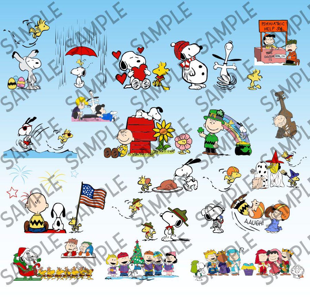 Peanuts Cursor Snoopy Clipart Bundle | Charlie Brown Clipart | Peanuts Gang Digital ...