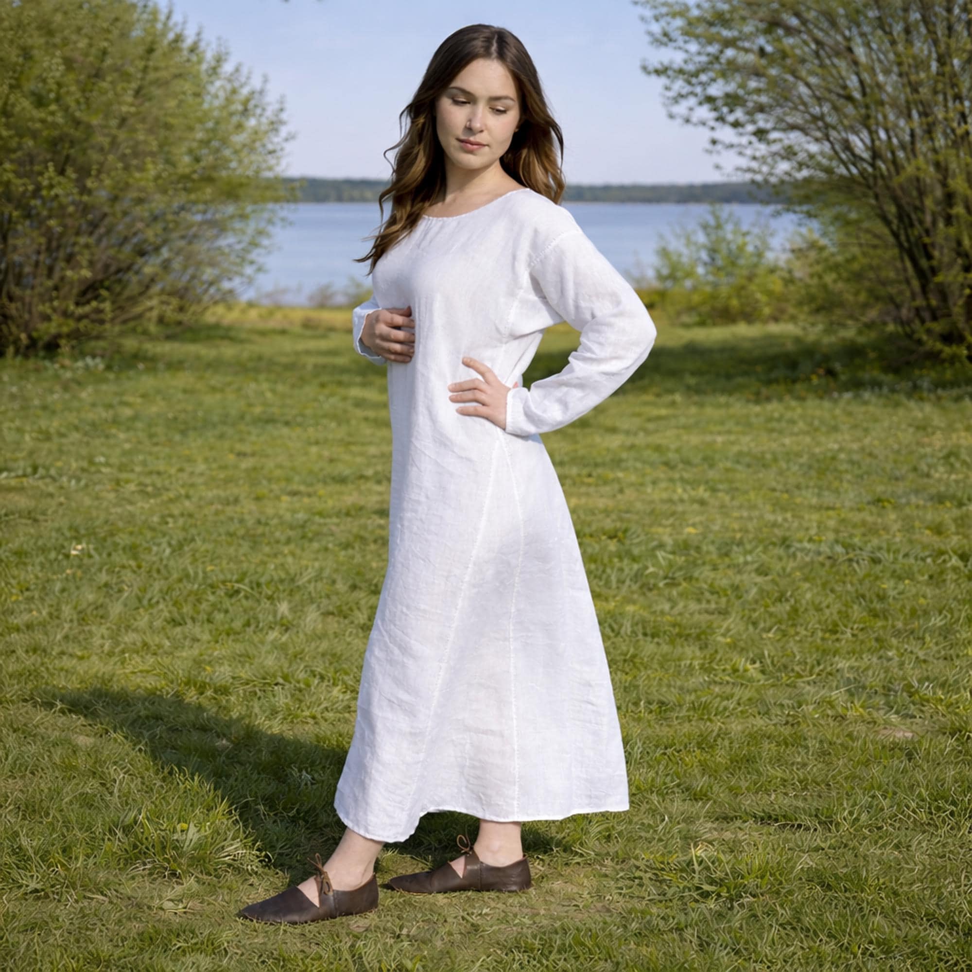 Linen Shirt Dress White - Etsy