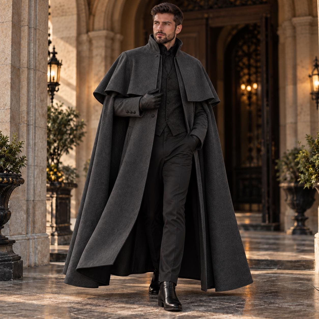 Mens Cape Coat - Etsy