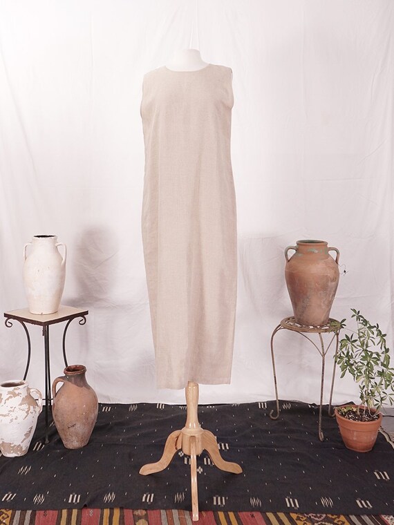 Oatmeal Linen Dress