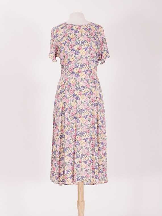 90's Pastel Floral Dress