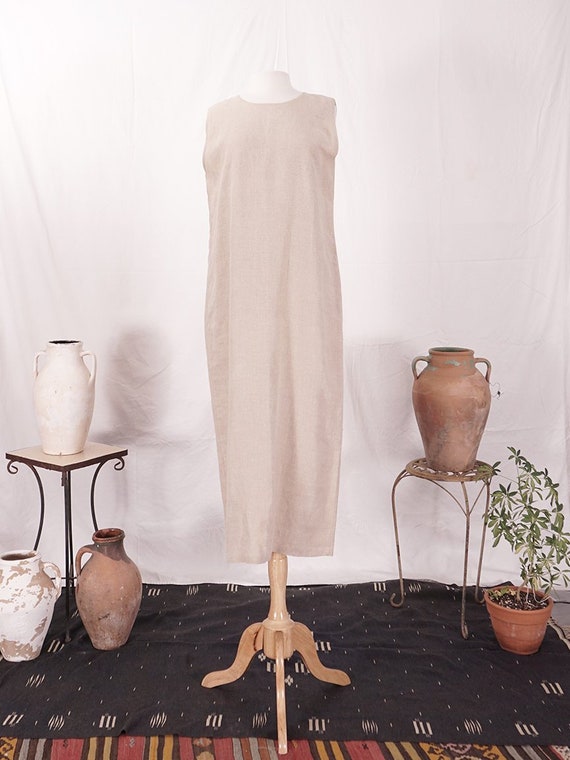 Oatmeal Linen Dress