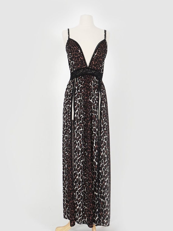 70's Leopard Slip Dress