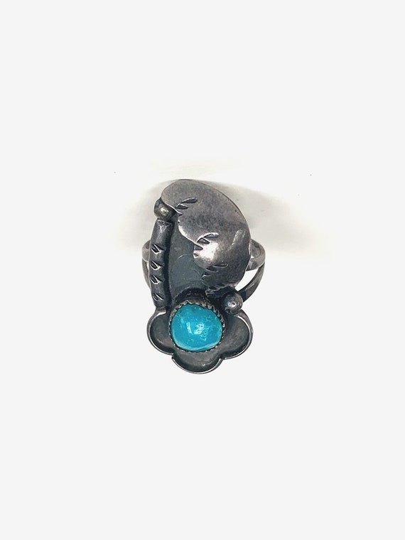 Mexican Silver & Turquoise Ring