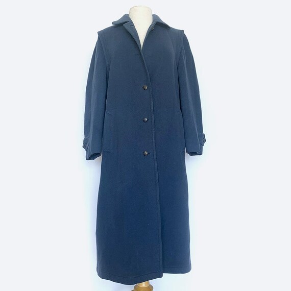Blue Wool Long Coat