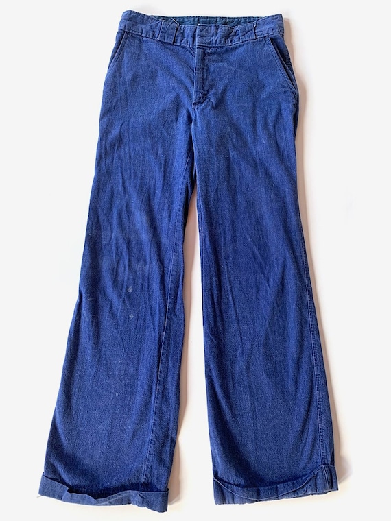 70's Flare Blue Jeans