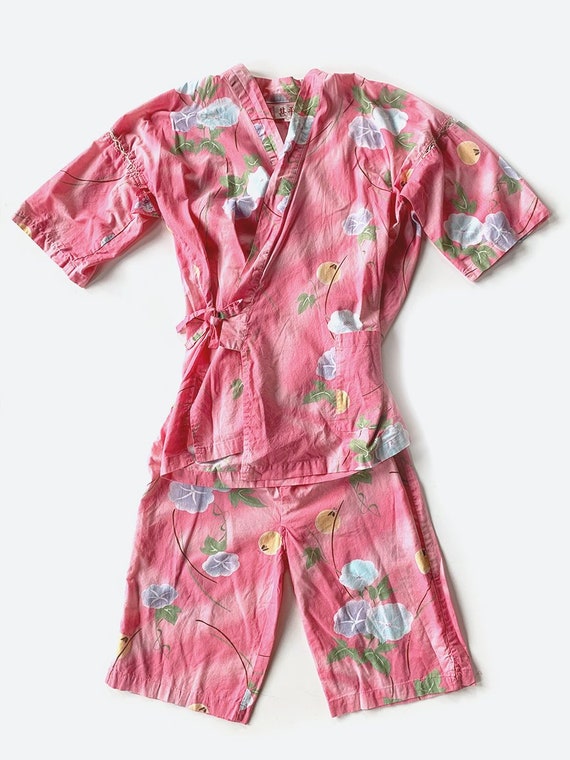 Light Pink Hawaiian Print Cotton Set