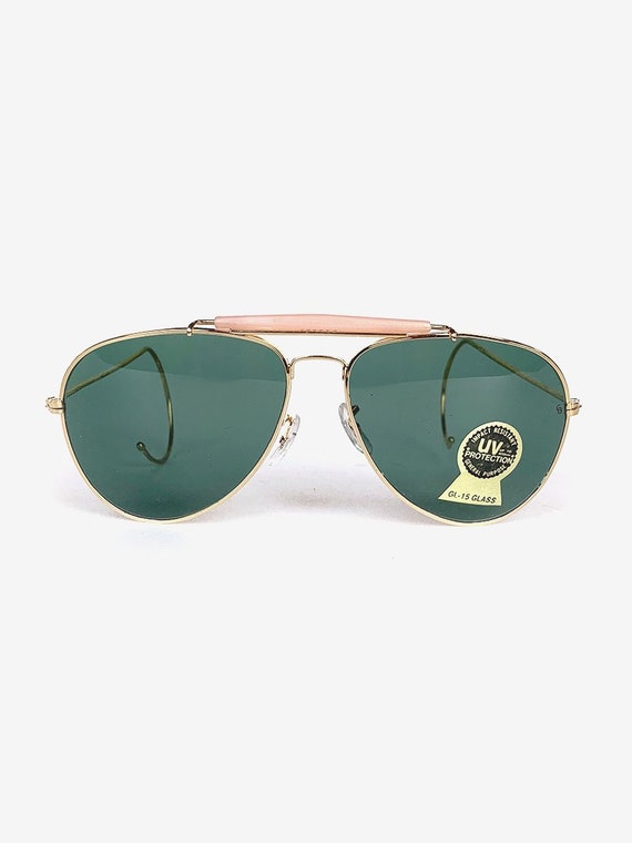 80's Gold Aviator Sunglasses
