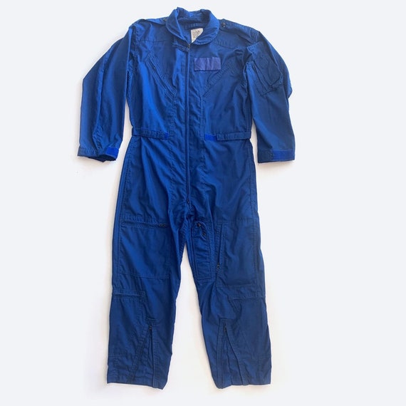Blue Military Coverall Jumpsuit