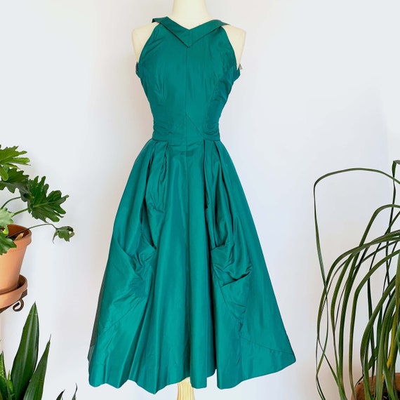 50's Teal Cocktail Dress