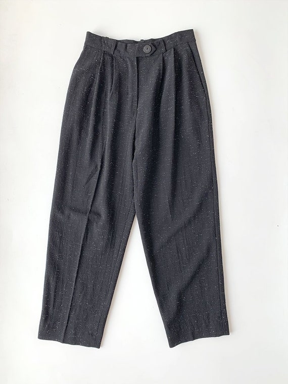Black High Waisted Trousers