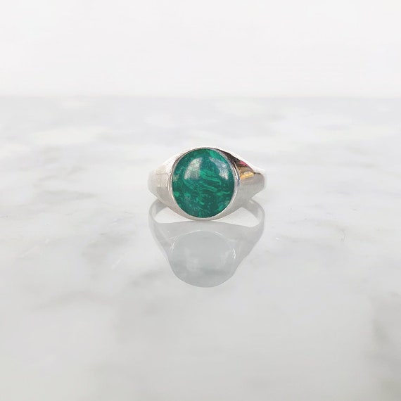 Malachite & Silver Ring