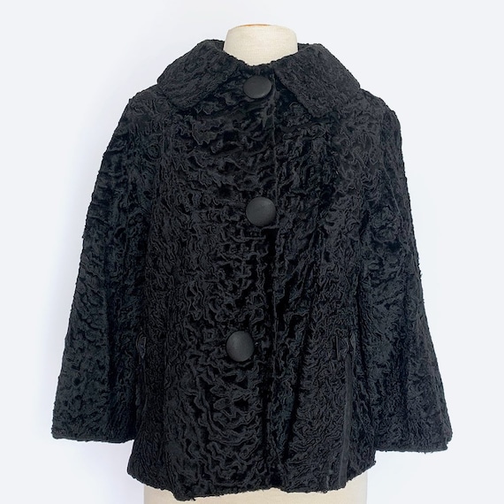 60's Cropped Faux Fur Jacket