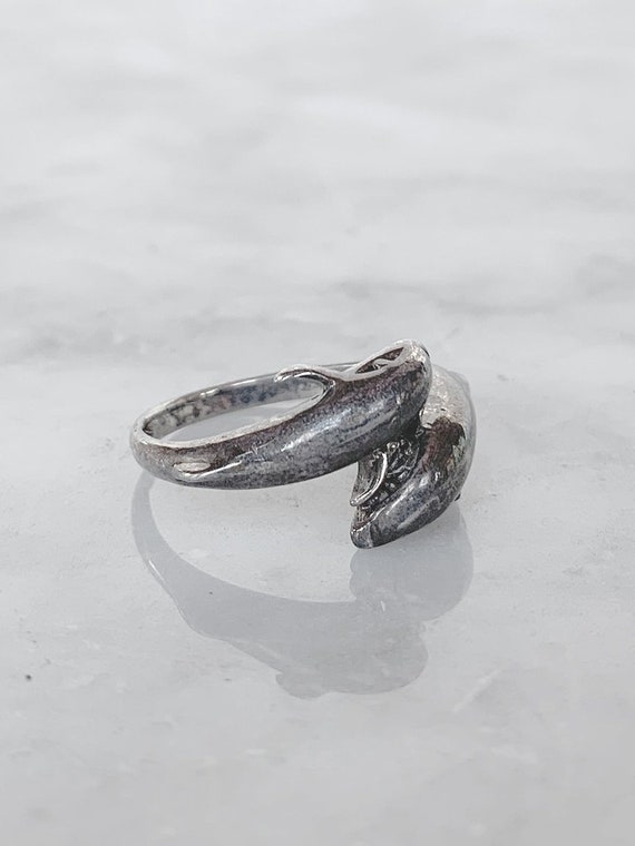 Twin Dolphin Ring